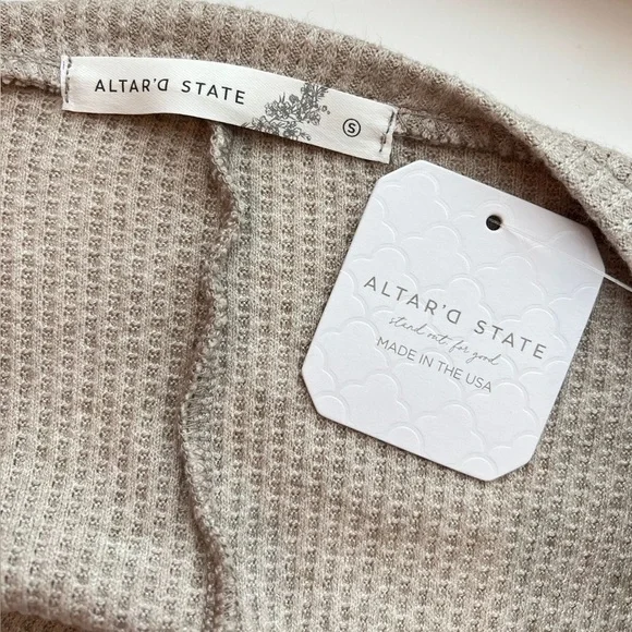 Altar'd State Tracie Waffle knit Sweater - Picture 7 of 8